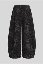 Leopard Print Wide Leg Sweatpants