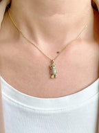 Crystal Bear Necklace Gold / 18’’ Jewelry