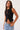 Round Neck Button Detail Ribbed Slim Tank Top Secondary image