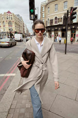 Soft Hooded Loose Fit Casual Overcoat