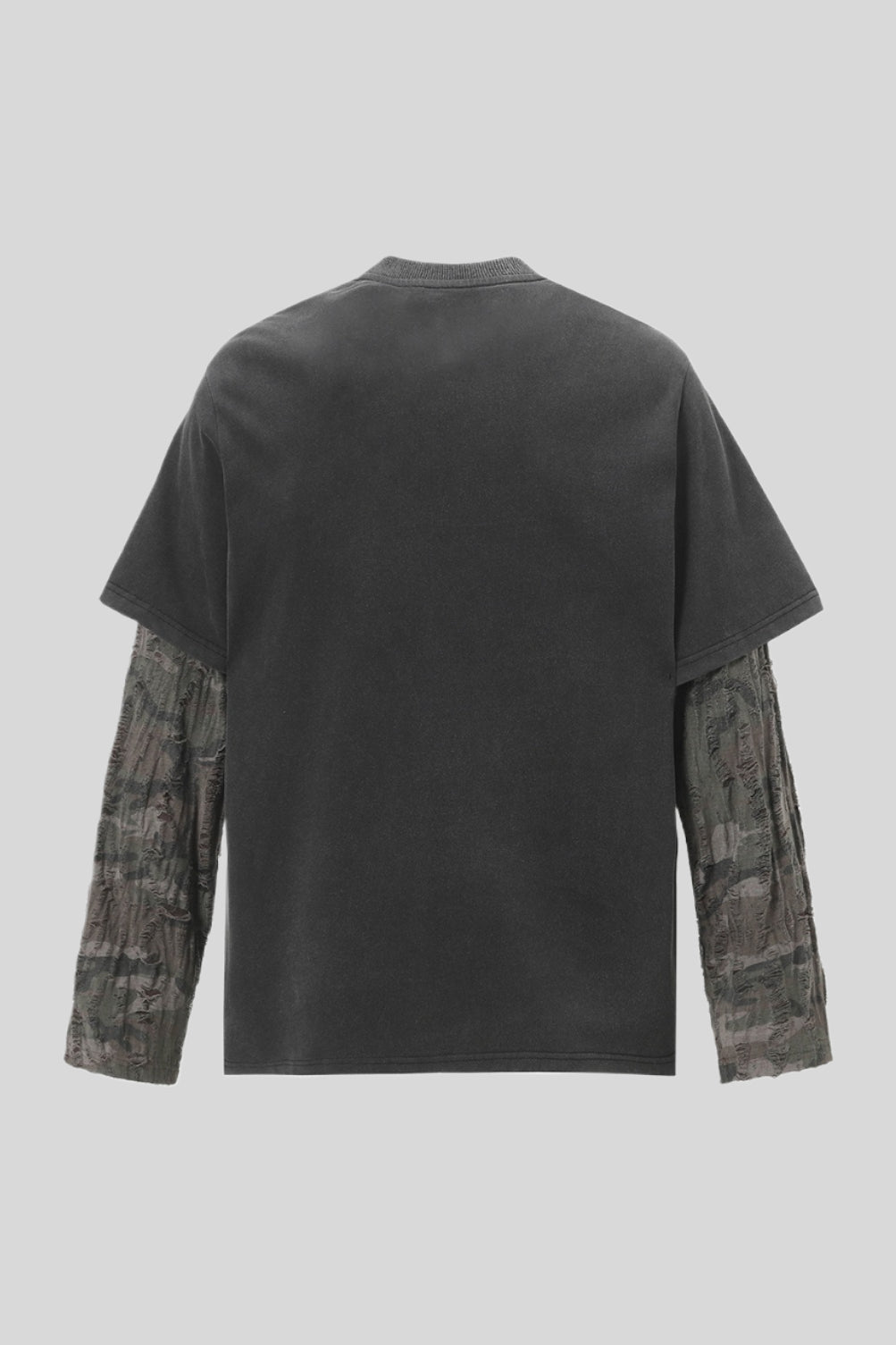 Route 66 Graphic Camo Layered Long Sleeve T-Shirt