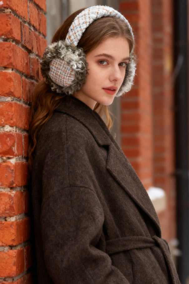 Cozy Curly Faux Fur Cold Weather Earmuffs Secondary image