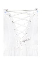 Malia Drop Waist Corset Graceful Lace Up Back Mini Dress Dresses