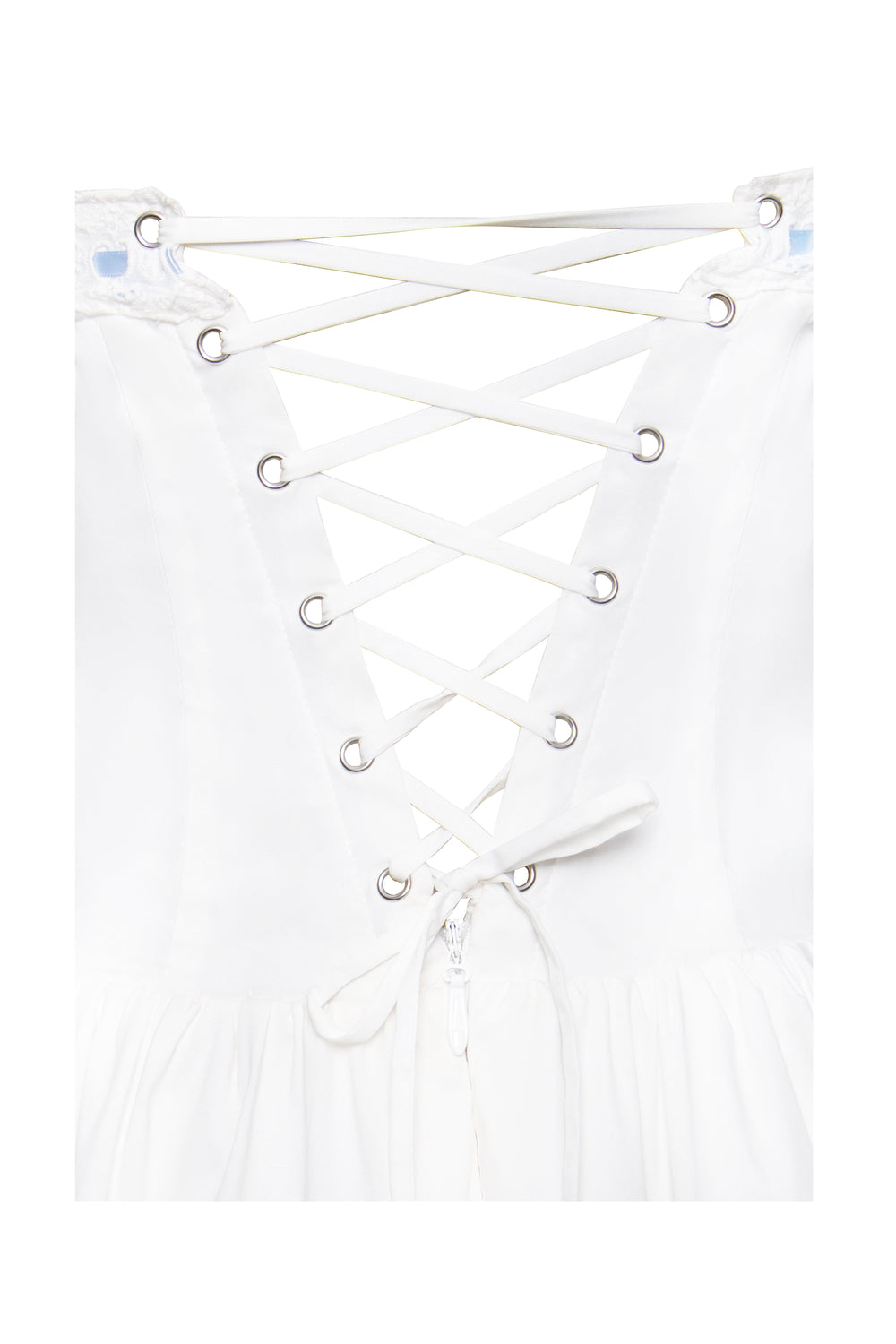Malia Drop Waist Corset Graceful Lace Up Back Mini Dress Dresses