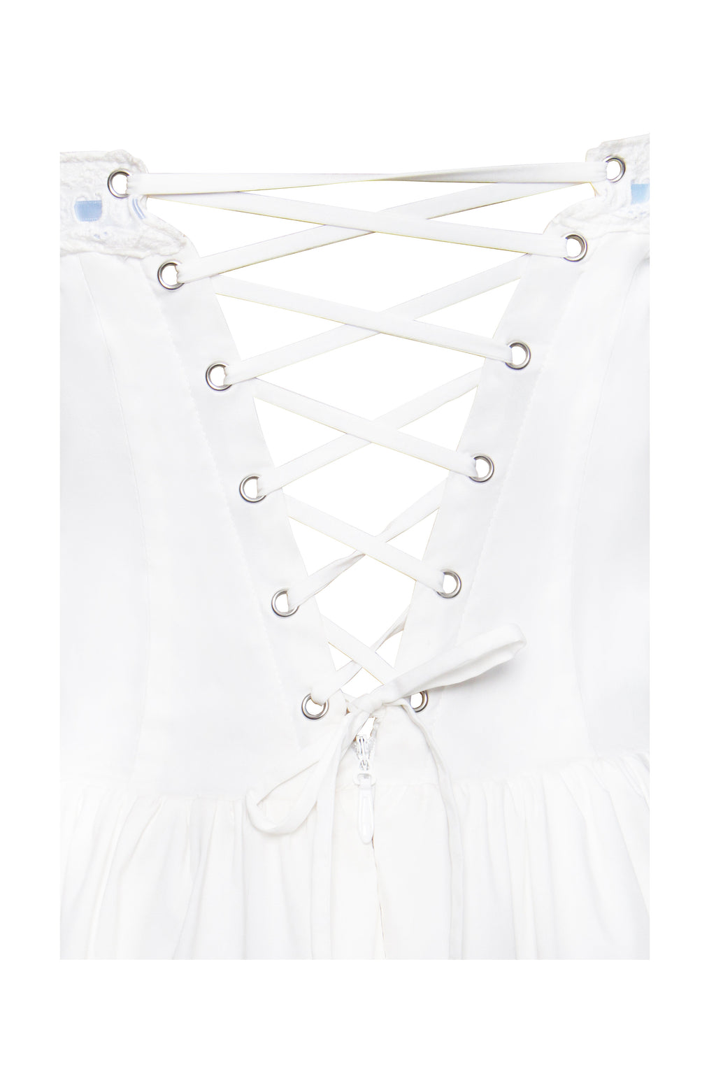 Malia Drop Waist Corset Graceful Lace Up Back Mini Dress Dresses