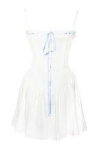Malia Drop Waist Corset Graceful Lace Up Back Mini Dress Dresses