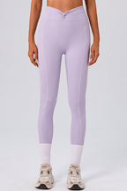 High Waist Twist Front Workout Leggings