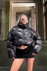 Thermal Insulated Crop Puffer Jacket