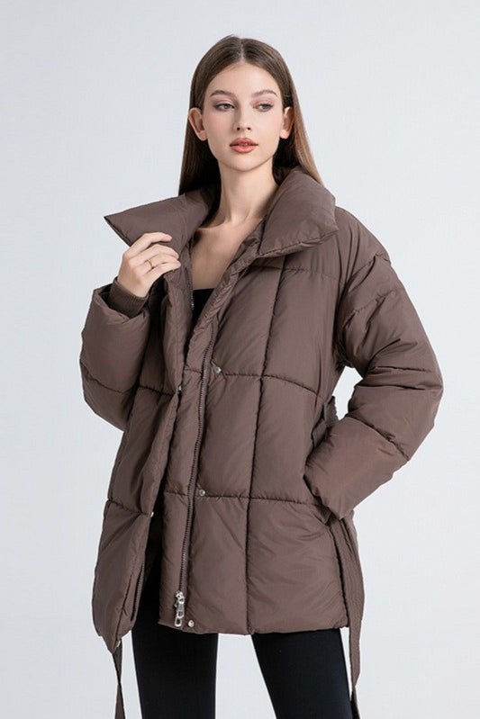 Longline Design Puffer Jacket Secondary image