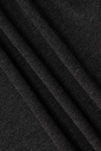 Solid U Neck Lace Trim Slim Fit Tee
