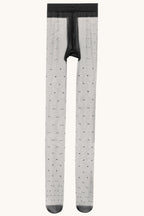 Snag Resist Sheer Black Polka Dot Tights