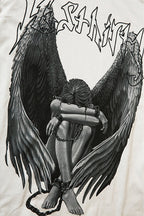 Angel Wings Typography Graphic Oversized Sweatshirt