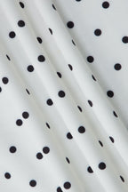 Polka Dot Lace Patchwork Bodycon Mini Dress