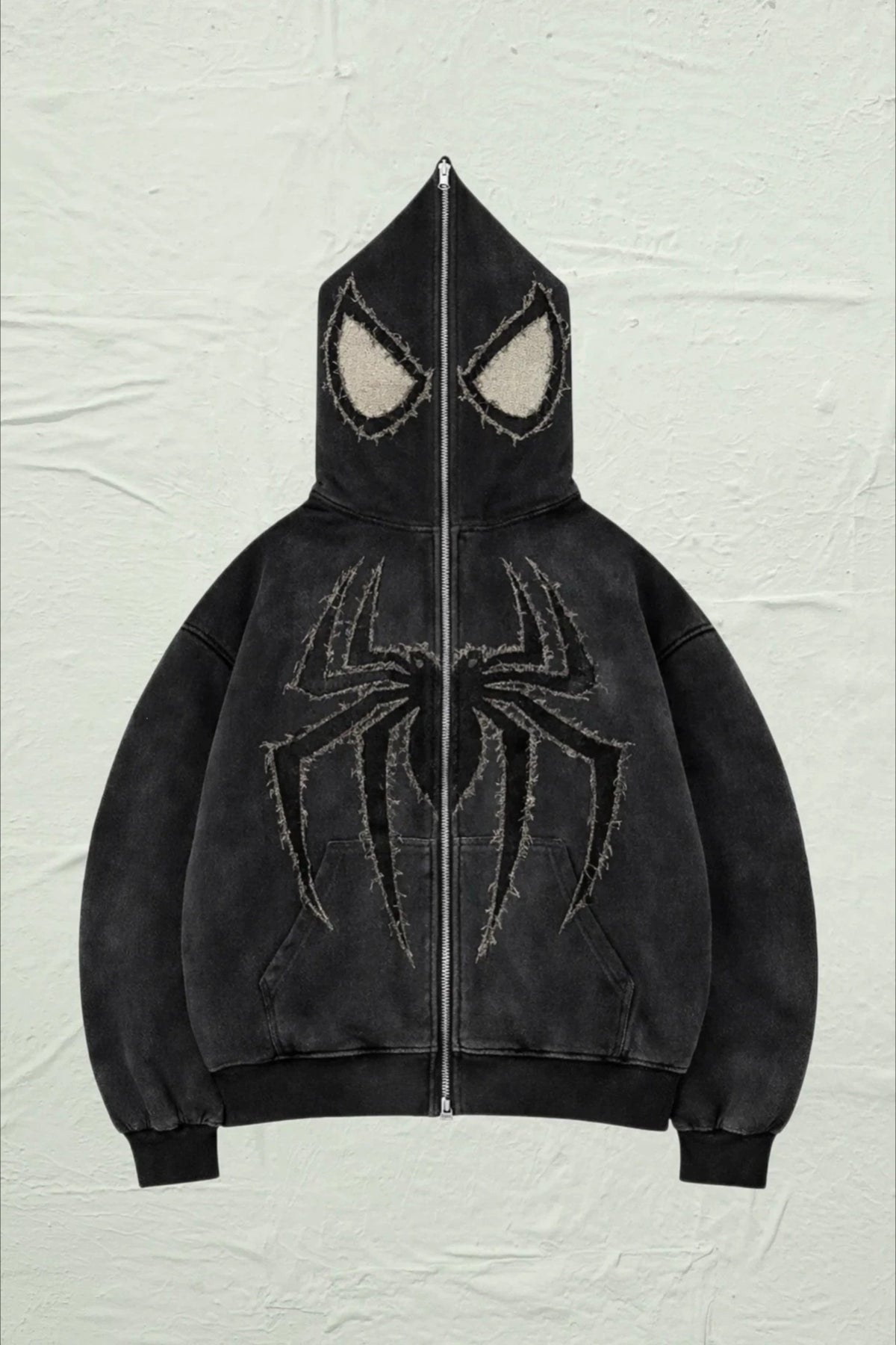 Spider Graphic Full Face Zip Hoodie