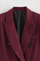 Oversized Wide Lapel Structured Blazer