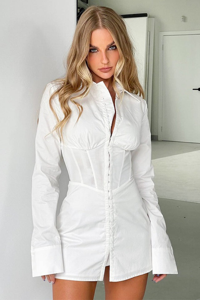 Long Sleeve Polo Collar Blouse Main image