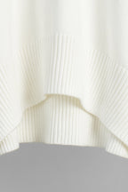 Solid Color Turtleneck Knit Sweater