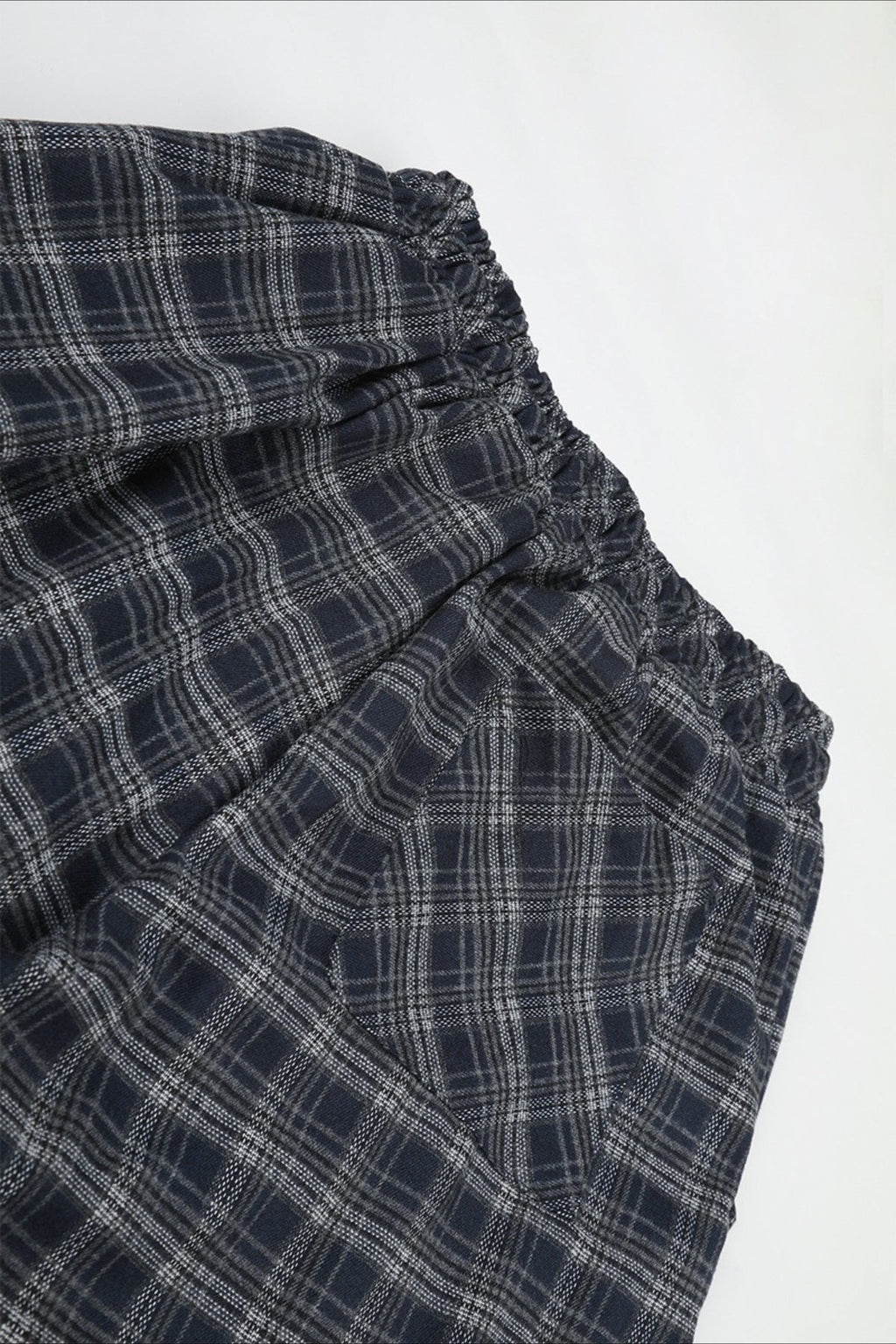 Plaid Baggy Barrel Leg Streetwear Pants