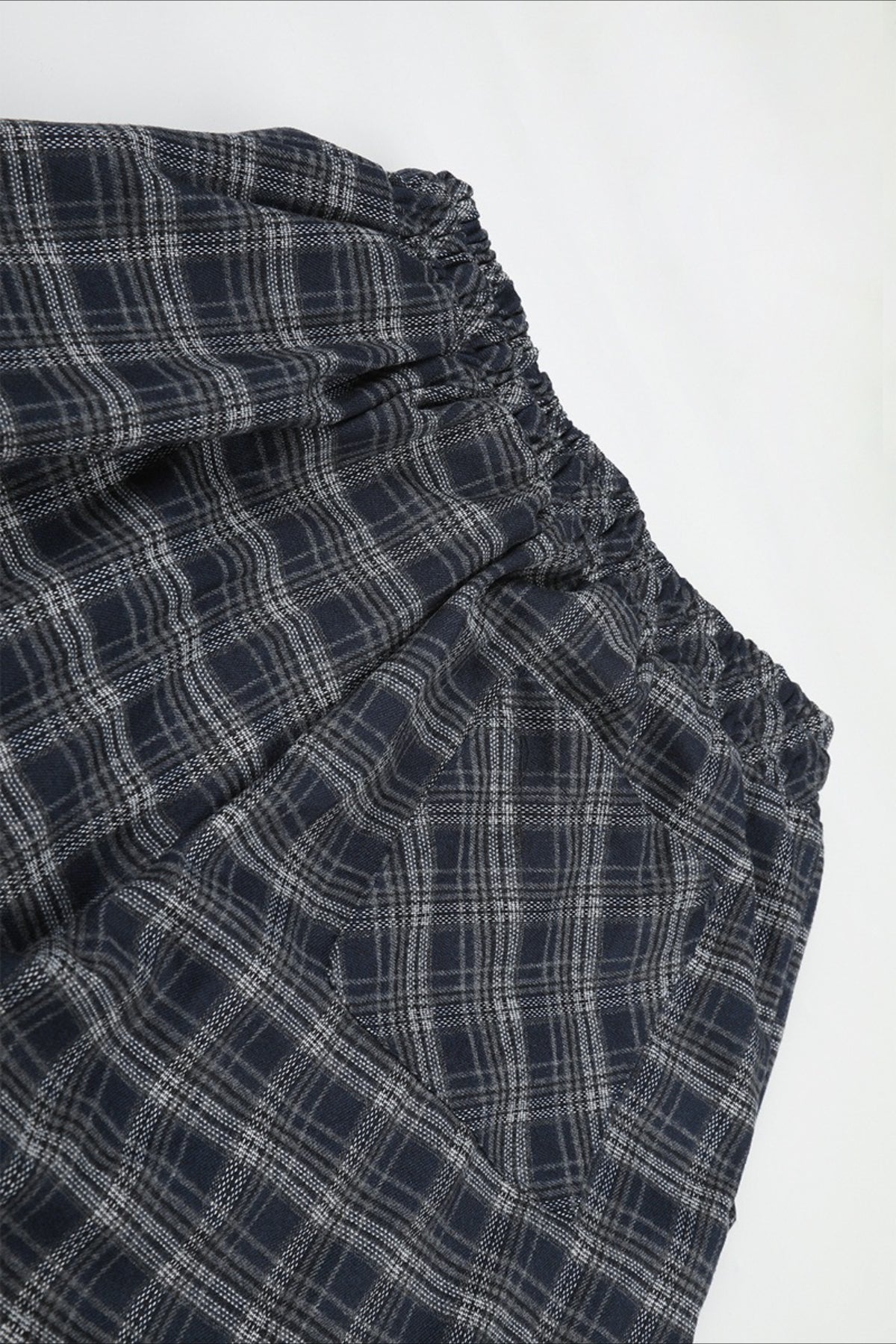 Plaid Baggy Barrel Leg Streetwear Pants