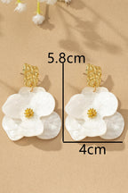 Vintage Floral Statement Drop Earrings