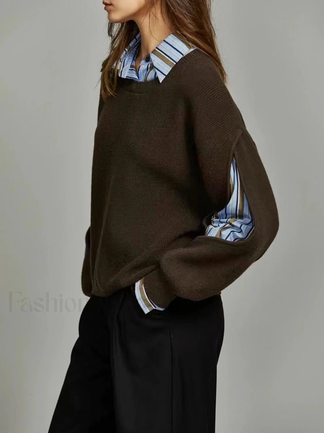 2 in 1 Ribbed Cutout Sweater Secondary image