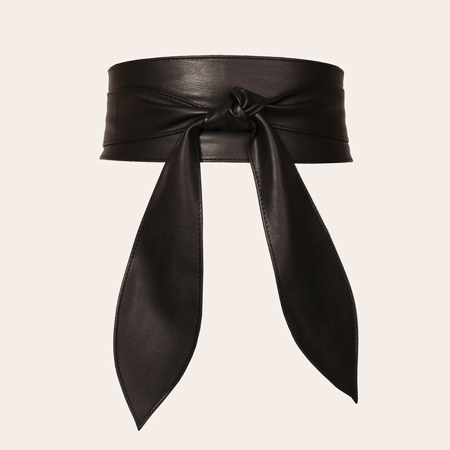 Wide Bow Tie Ribbon Waist Belt Main image
