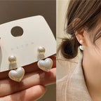 Bright Crystal Luxury Korean Unusual Claw Stud Irregular Pearl Earring 10