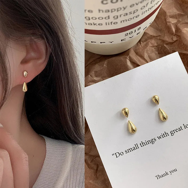 Bright Crystal Luxury Korean Unusual Claw Stud Irregular Pearl Earring 11