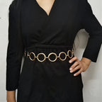 Geometric Large Ring Metal Waist Chain