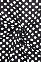 Sexy Polka Dot Halter Neck Bodycon Maxi Dress