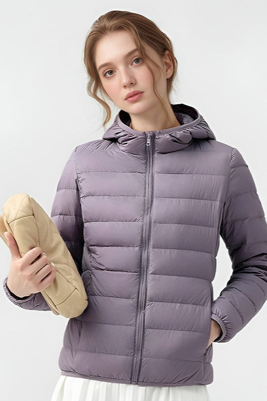 Lightweight Slim Fit Hooded Puffer Jacket Main image