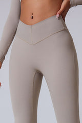 V-Waist Brushed Booty Lifting Workout Leggings