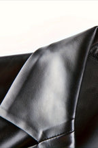 Elegant Loose PU Blazer Coat coats