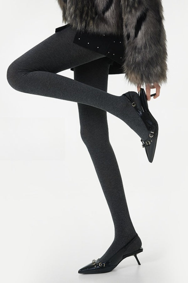 High Waist Knit Moisture Wicking Compression Tights Secondary image