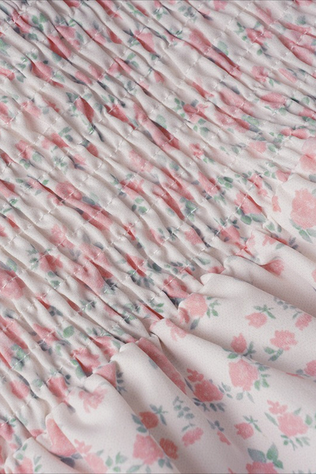 Sweet Floral V Neck  Backless Crop Top