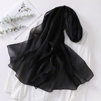 Organza Sheer Glossy Elegant Head Scarf