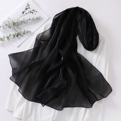 Organza Sheer Glossy Elegant Head Scarf