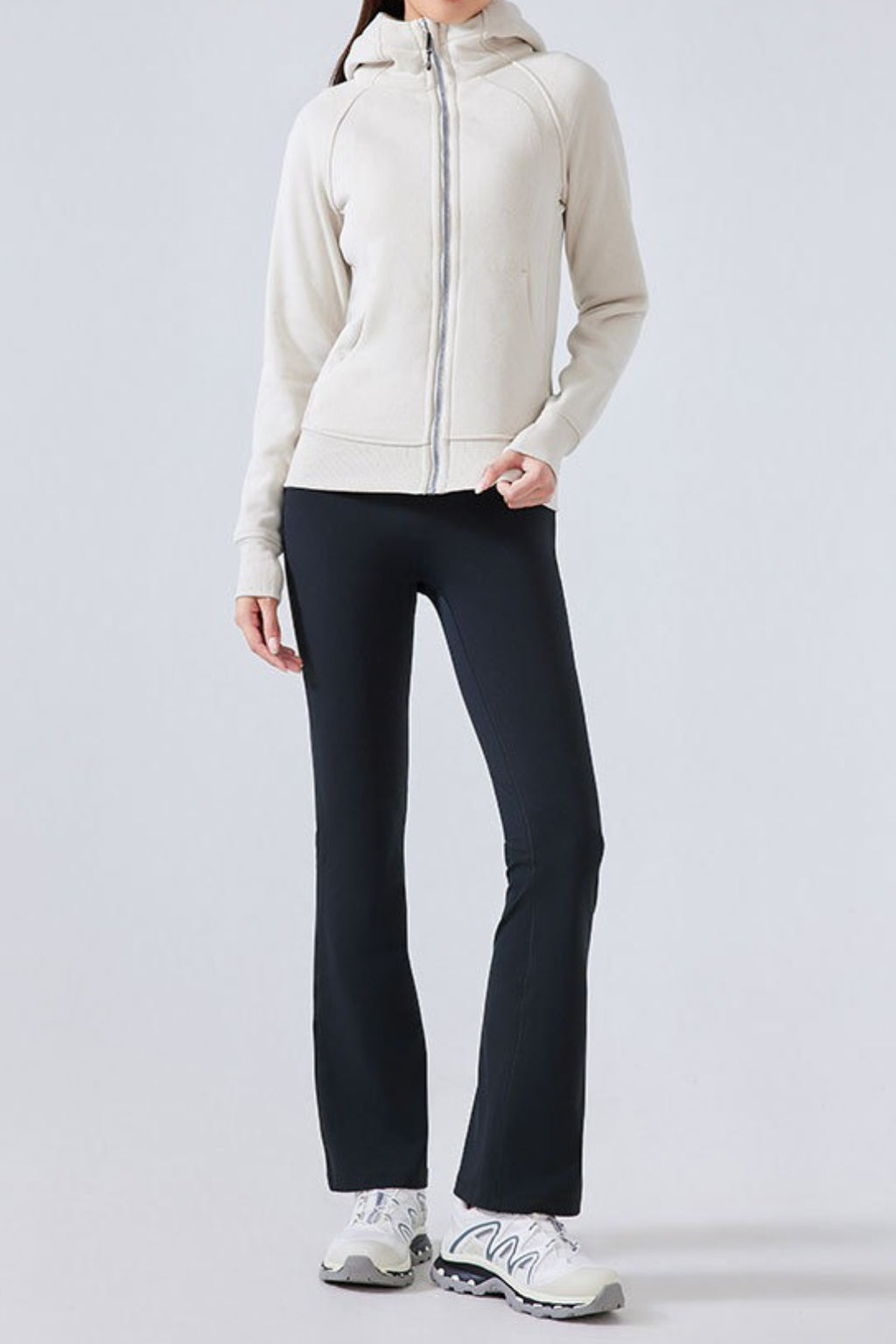 High-Waisted Fleece Lined Flared Yoga Leggings