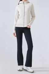 High-Waisted Fleece Lined Flared Yoga Leggings