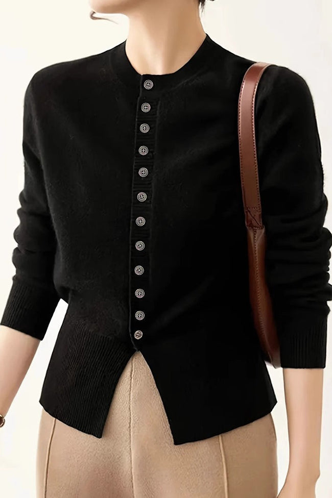 Slit Sleeve Soft Touch Cardigan Main image