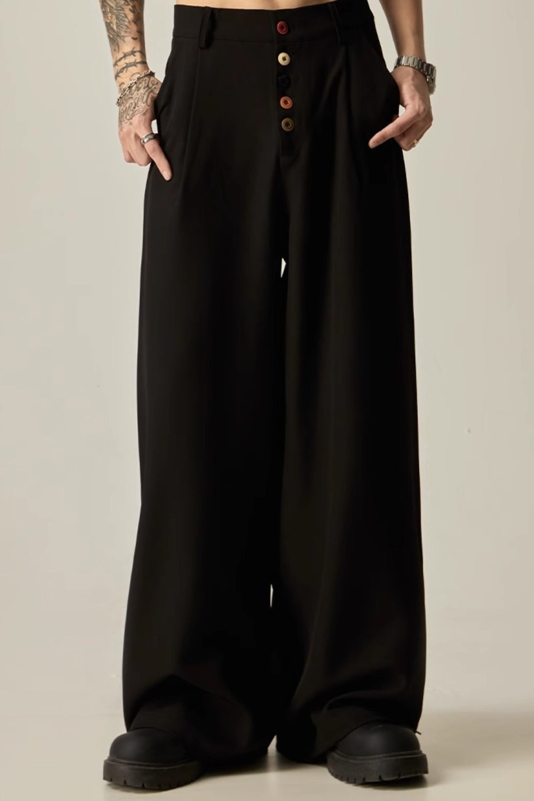 Vintage Relaxed Fluid Wide Leg Pants Secondary image