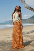 Beaded Sequin Embroidery Bodycon Maxi Skirt