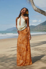 Beaded Sequin Embroidery Bodycon Maxi Skirt