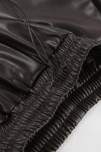 Fleece Vintage High Waist Straight Pants