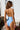 Solid Shiny Nylon Floral Accent One Piece Swimwear Secondary image