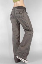 Multi Pocket Low Waist Bootcut Jeans
