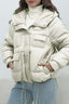 Bright Color Stand Collar Puffer Coat White / S coats