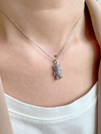 Crystal Bear Necklace Jewelry
