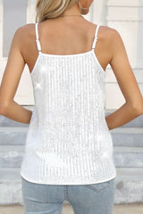 Sequin Slip Adjustable Tank Top
