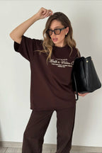 Cotton Loose Fit Casual Short Sleeve Tee